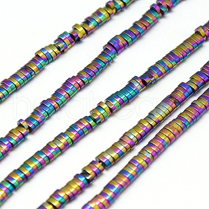 Electroplate Non-magnetic Synthetic Hematite Beads Strands G-I094-06-1