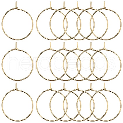 SUNNYCLUE 150Pcs 316 Surgical Stainless Steel Hoop Earring Findings STAS-SC0007-18-1