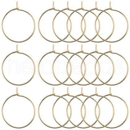 SUNNYCLUE 150Pcs 316 Surgical Stainless Steel Hoop Earring Findings STAS-SC0007-18-1