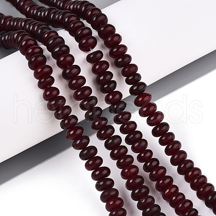 Dyed Natural White Jade Beads Strands G-T139-59A-01-1