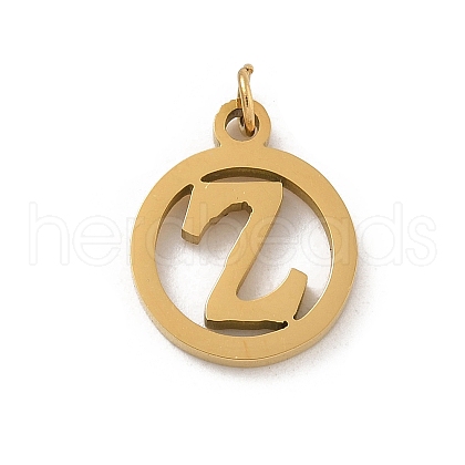 304 Stainless Steel Charms
with Jump Ring STAS-R001-02G-Z-1