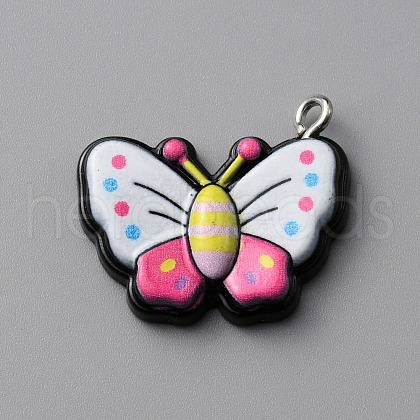 Opaque Resin Pendants RESI-CJC0011-28E-1