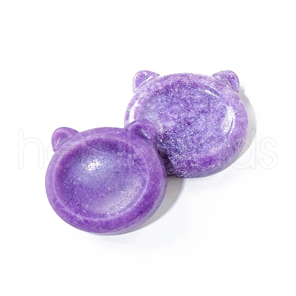 Natural Lepidolit Healing Cat Ornaments PW-WG30064-04-1