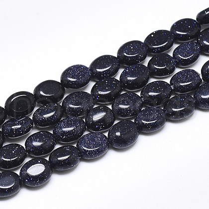 Synthetic Goldstone Beads Strands G-S357-B19-1