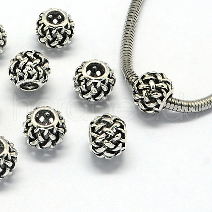 Alloy European Beads X-PALLOY-S079-011AS-1