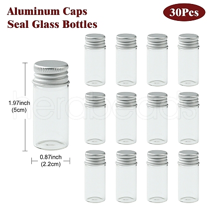 30Pcs Empty Glass Bead Storage Tubes AJEW-YW0001-16B-1