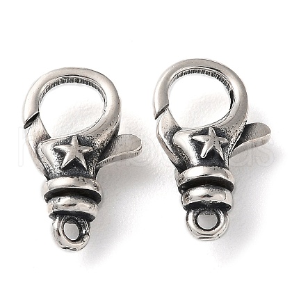 925 Thailand Sterling Silver Lobster Claw Clasps STER-D003-20AS-1