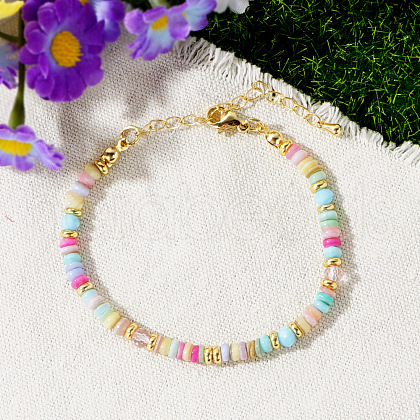 Christmas Natural Shell Beaded Bracelets for Women UZ2454-1