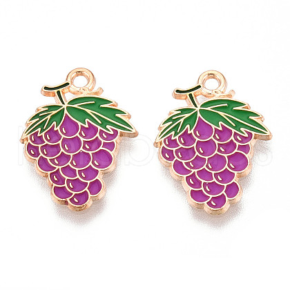 Fruit Alloy Enamel Pendants ENAM-T022-32I-1