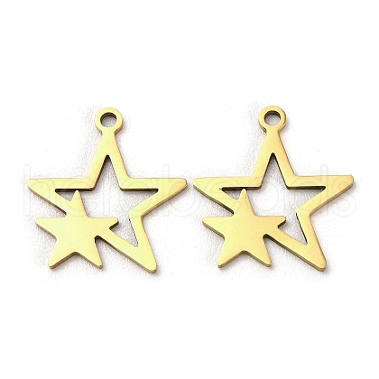 201 Stainless Steel Pendants STAS-E200-01G-1
