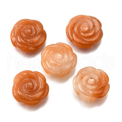 Natural Red Aventurine Carved Pendants G-S390-03C-1