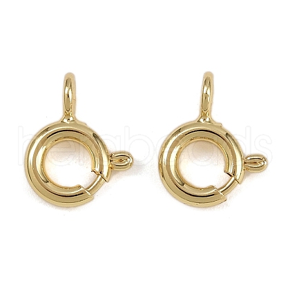 Brass Spring Ring Clasps KK-A257-13A-G-1