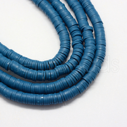 Handmade Polymer Clay Beads X-CLAY-R067-8.0mm-44-1