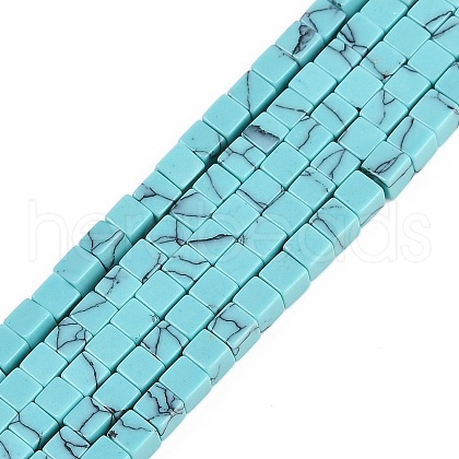 Synthesis Turquoise Beads Strands G-B129-A07-01-1