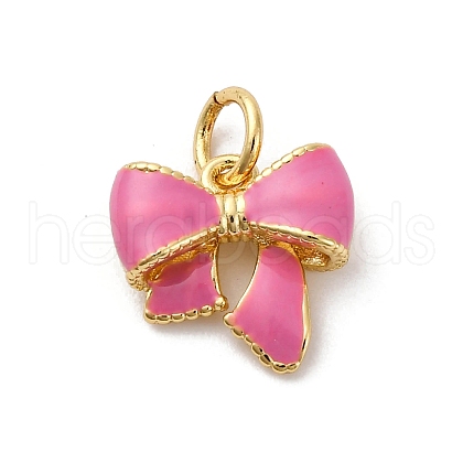 Brass Enamel Charms KK-Q098-27G-C-1