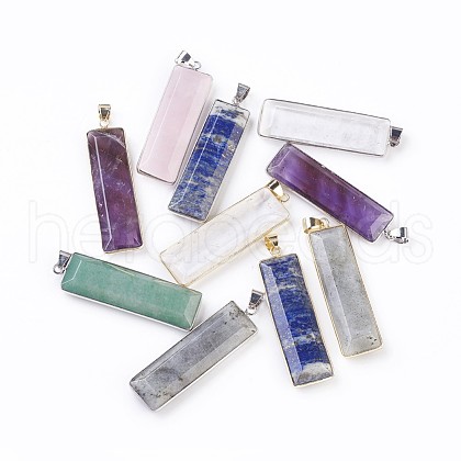 Natural Mixed Stone Pendants G-F639-02-1