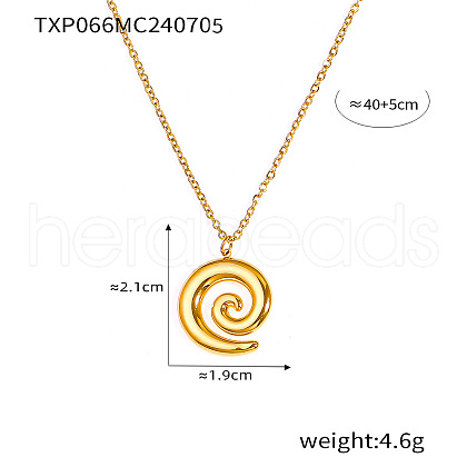 Vortex 304 Stainless Steel Pendant Necklaces for Women FS-WG9AF07-04-1