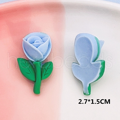 Opaque Resin Cabochons OHAR-PW0001-492D-1