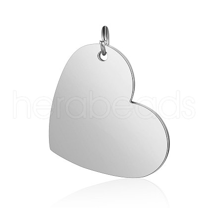 Anti-Tarnish 304 Stainless Steel Stamping Blank Tag Pendants STAS-I311-26P-1