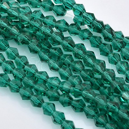 Faceted Bicone Glass Beads Strands EGLA-P017-4mm-09-1