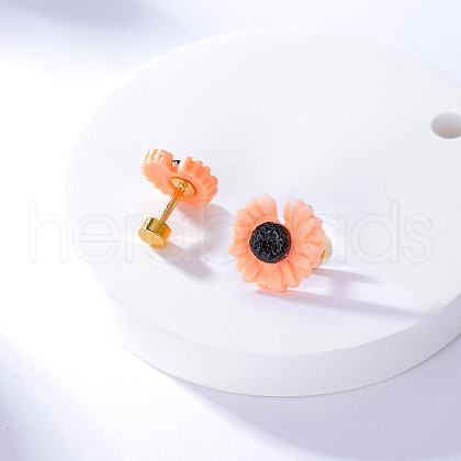 Chic Daisy and Sunflower Stud Earrings for Women UE2180-1