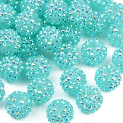 AB-Color Resin Rhinestone Beads RESI-S315-14x16-14-1
