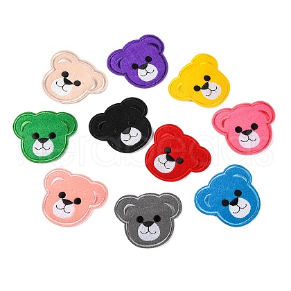 Computerized Embroidery Cloth Iron On/Sew On Patches AJEW-S076-020-1