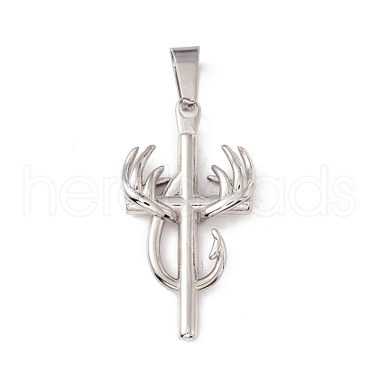 Non-Tarnish 304 Stainless Steel Pendant STAS-E158-42P-1