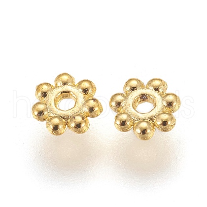 Alloy Daisy Spacer Beads K08SK011-01G-1