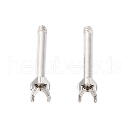 304 Stainless Steel Stud Earring Findings STAS-B091-02A-01P-1