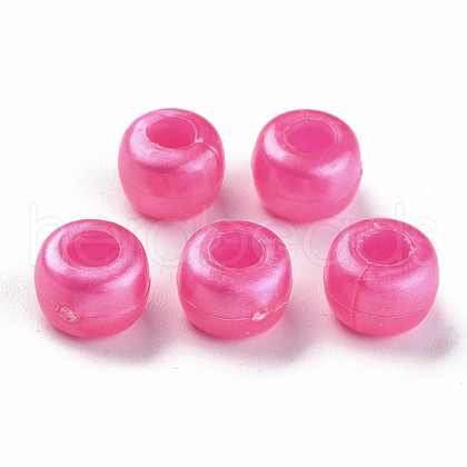 Plastic Pearlized Beads KY-R019-01H-1