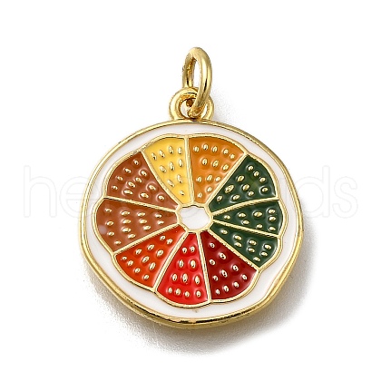 Brass Enamel Pendants KK-S515-115G-1