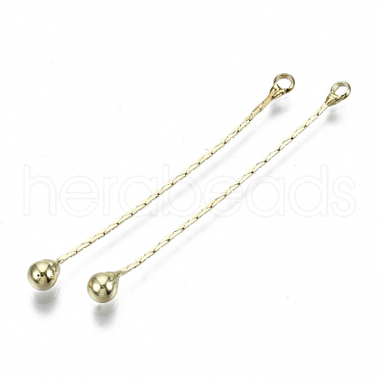 Brass Chain Tassel Big Pendants X-KK-R129-12A-G-1