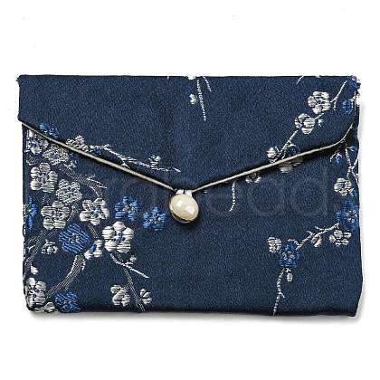 Chinese Style Floral Cloth Jewelry Storage Pouches AJEW-D065-01B-03-1