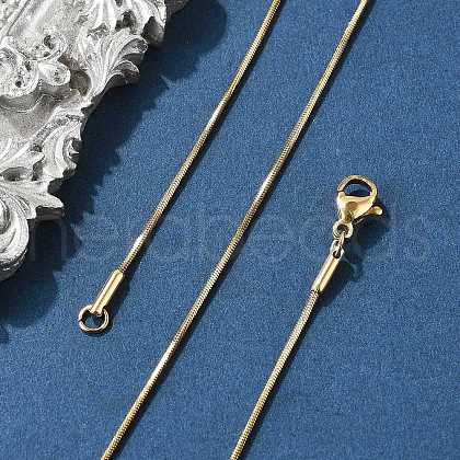 304 Stainless Steel Snake Chains Necklaces NJEW-O058-24G-1