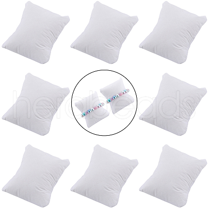 Beebeecraft 8Pcs Lint Bracelet/Watch Pillow Jewelry Displays BDIS-BBC0001-02A-1