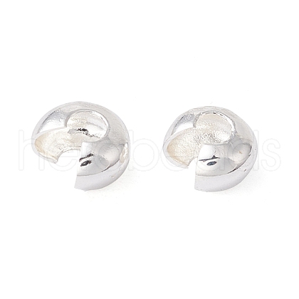 Brass Crimp Beads Covers KK-P219-05D-S-1