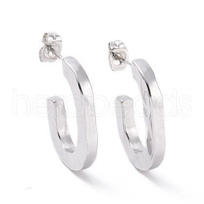 Non-Tarnish 304 Stainless Steel Stud Earring for Women EJEW-F287-04P-1