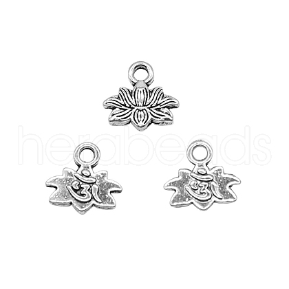 Chakra Theme Tibetan Style Alloy Charms CHAK-PW0001-033AS-1