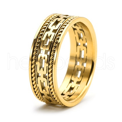 Stainless Steel Chunky Rings PW-WGE8F7A-01-1