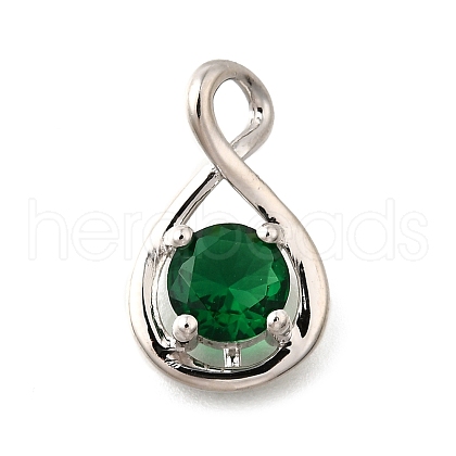 925 Sterling Silver Pave Cubic Zirconia Pendants STER-V001-03P-05-1