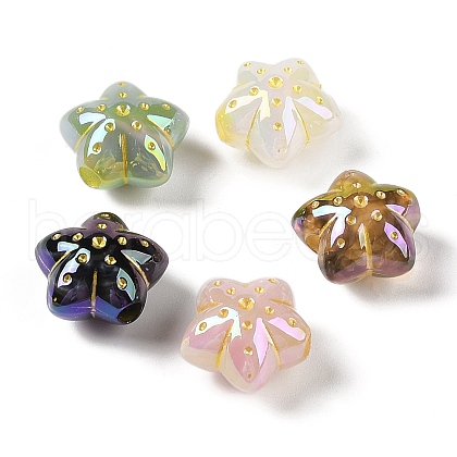 Opaque Acrylic Beads OACR-G035-09-1