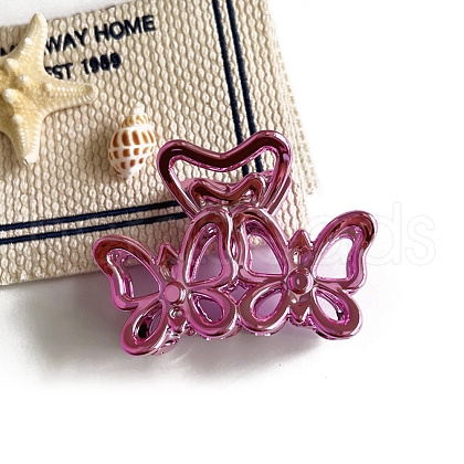 Butterfly Plastic Claw Hair Clips PW-WG593D5-03-1