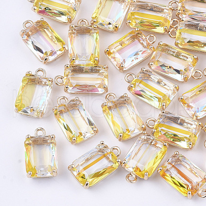 Transparent Glass Pendants GLAA-T007-20E-1