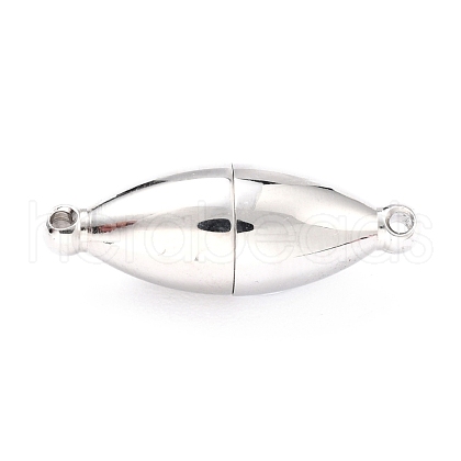 Tarnish Resistant 304 Stainless Steel Magnetic Clasps with Loops STAS-M290-06A-P-1