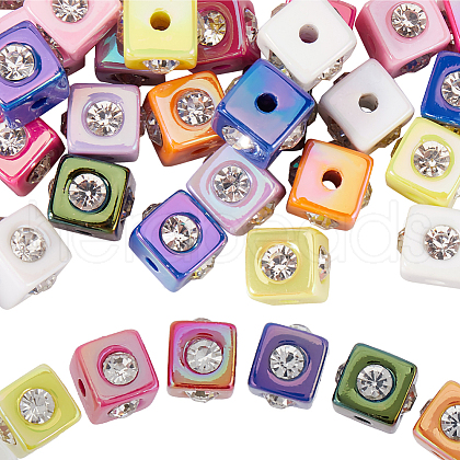 SUNNYCLUE 30Pcs Opaque Acrylic Beads OACR-SC0001-84-1