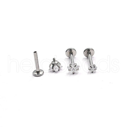 Stainless Steel Threadless Labrets WG64015-22-1