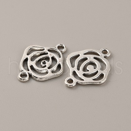 Tibetan Style Alloy Connector Rhinestone Settings FIND-CJC0016-19AS-1