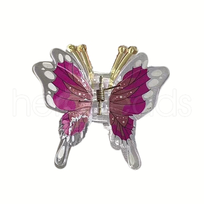Butterfly Plastic Claw Hair Clips PW-WG58C45-01-1