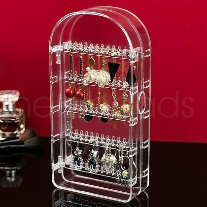 Transparent Plastic Jewelry Organizer Stand PW-WG94C57-02-1
